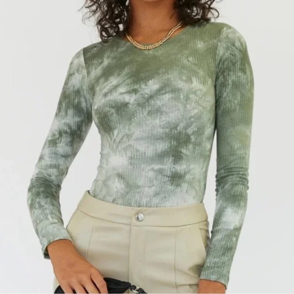 Princess Polly green lorde tie dye bodysuit 4